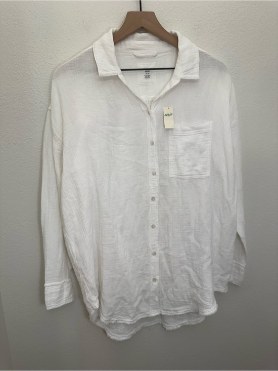 aerie Other - NWT Aerie Pool-to-Party Guaze Button Up Top Cover-up XS